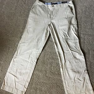 Men’s pants, khaki color, size W34xL30, brand is Tommy Hilfiger